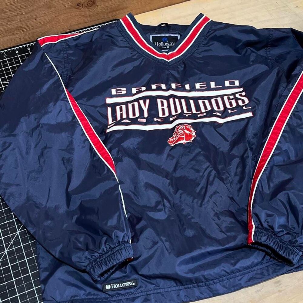 Holloway Men's Navy and Blue Jacket